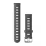 Garmin ātri noņemama silikona pulksteņa siksniņa 20mm - pelēka (010-11251-9S) Venu, Forerunner 245/55/645