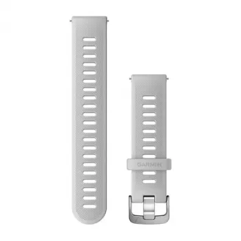 Garmin Quick Release silikona pulksteņa siksniņa Venu, Forerunner 645, 245, 55 – balta