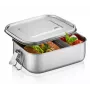 GEFU ENDURE Small Lunch Box 0.7L Stainless Steel ar zaļo silikona blīvējumu