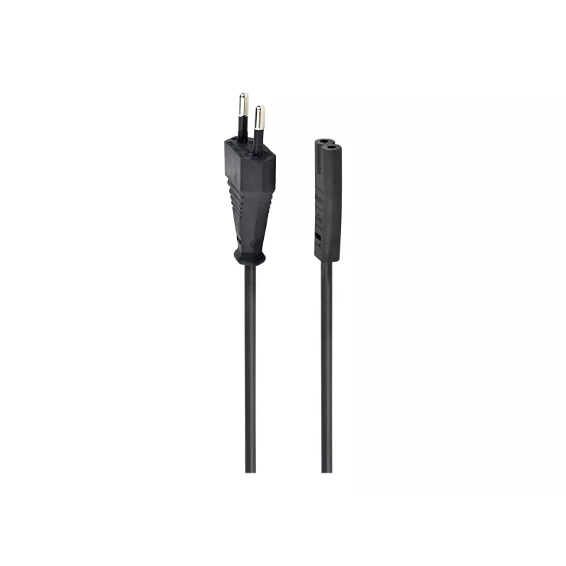 GEMBIRD Cablexpert PC-184-VDE strāvas vads, C7, VDE apstiprināts, melns, 1,8 m
