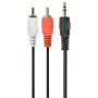 Gembird CCA-458-5M Audio kabelis 3.5mm Jack uz 2x RCA vīriešu-vīriešu 5m