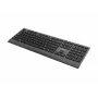 Gembird KB-MCH-06 Slim vadu multimediju tastatūra ar USB-C adapteri, ASV izkārtojums, melna