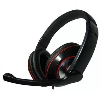 Gembird MHS-001 Stereo Headset ar skaļuma regulēšanu, vadu, pāri ausīm, melns
