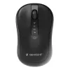 Gembird MUSW2-4B-01 divu režīmu bezvadu pele (2.4 GHz + Bluetooth 5.0) ar 1600 DPI optisko sensoru, 4 pogām, abpusēju dizainu, melna