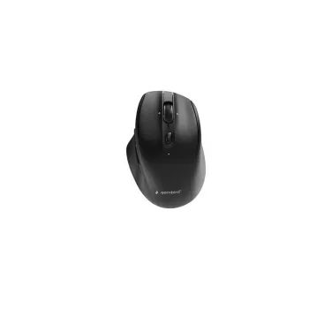 Gembird MUSW2-6B-02 Divu režīmu bezvadu pele (2.4G + BT), 2400 DPI, 6 pogu, Melna