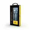 Gembird USB-A uz Lightning kabelis, Premium spirālveida metāls, 1m, Metāliski pelēks
