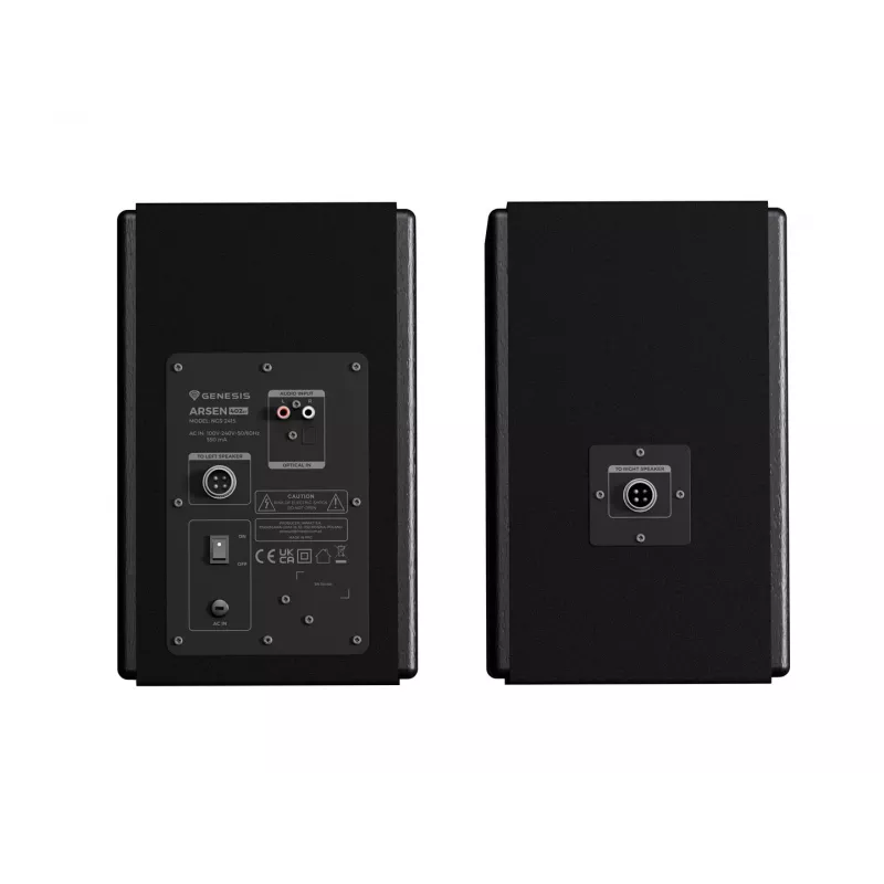 Genesis Arsen 402BT NGS-2415 galda skaļruņi, 2.0, 60 W, Bluetooth 5.3, melni