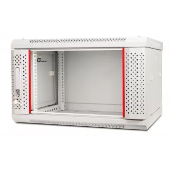 GETFORT 19 collu 6U sienas skapis 600x450mm pelēks (WGF06-64EH-WGG)