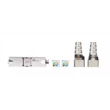GETFORT 58459 Cat.6 UTP bezinstrumentu RJ45 Keystone Jack, balts