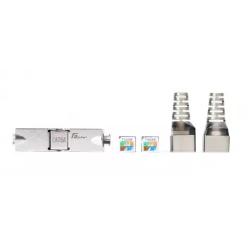 GETFORT 58460 CAT.6A bezinstrumentu ekranēts RJ45 keystone ligzdas modulis