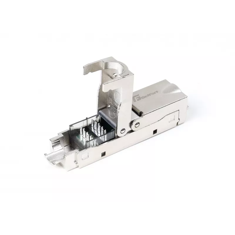 GETFORT 58460 CAT.6A bezinstrumentu ekranēts RJ45 keystone ligzdas modulis