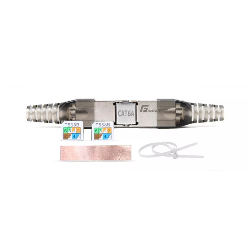 GETFORT 58460 CAT.6A bezinstrumentu ekranēts RJ45 keystone ligzdas modulis