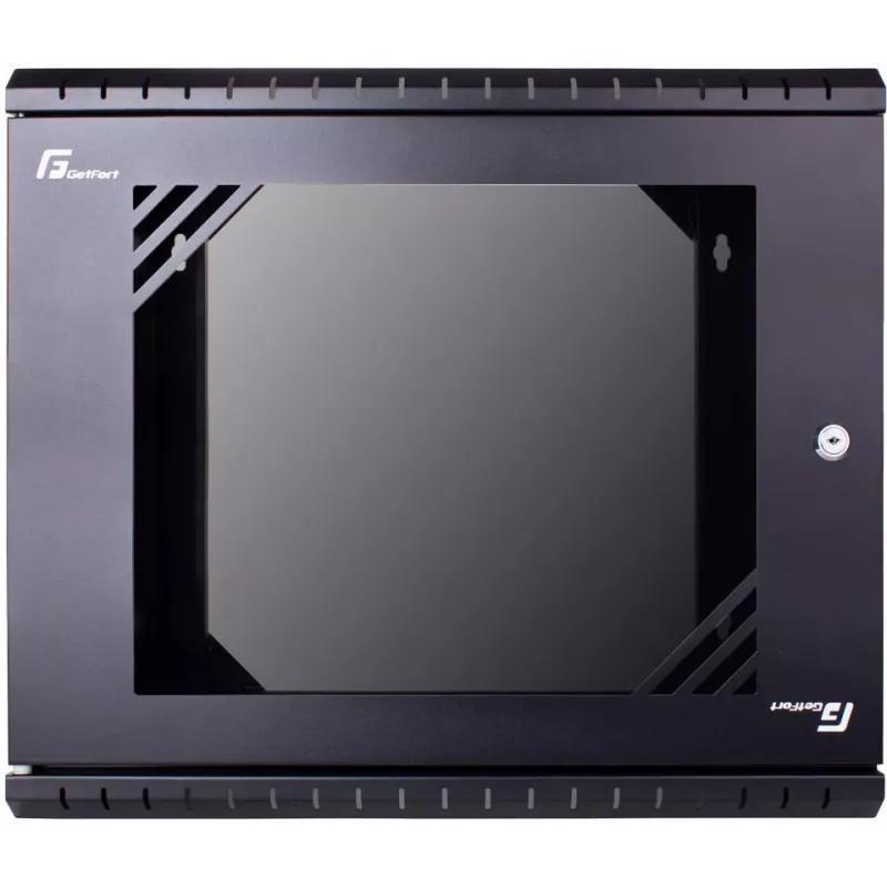 GETFORT ECO v3 sienas skapis 19 inch 9U 520x340 mm melns - WGF09-53E-WGBv3
