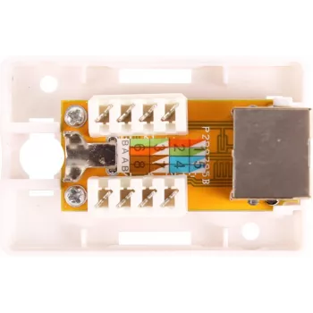 GETFORT GF-1G6FTP ekranētais virsmas montāžas RJ45 ligzda, Cat.6, 1 ports, balta