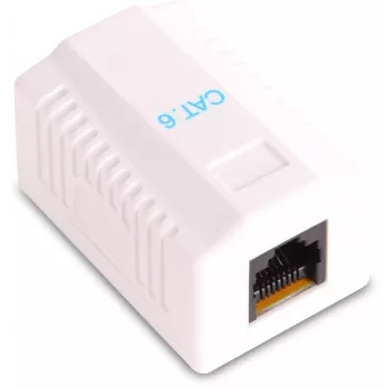 GETFORT GF-1G6UTP virsmas montāžas RJ45 Cat.6 UTP tīkla kontaktligzda, balta