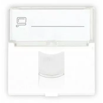 GETFORT GF-2MOD-1G 2 moduļu RJ45 datu modulis 45x45mm Cat.6 UTP balts