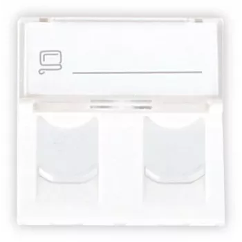 GETFORT GF-2MOD-2G Mosaic 2 portu RJ45 Cat.5e tīkla modulis, 45x45mm, balts