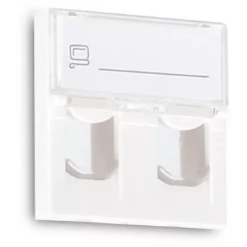 GETFORT GF-2MOD-2G Mosaic 2 portu RJ45 Cat.5e tīkla modulis, 45x45mm, balts