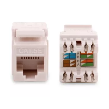 GETFORT GF-K5EUTP Cat.5e UTP Keystone modulis RJ45, balts