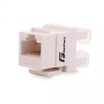 GETFORT GF-K5EUTP Cat.5e UTP Keystone modulis RJ45, balts