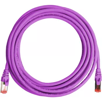 GETFORT Cat.6A S/FTP LSOH ielāpu kabelis 3m violets