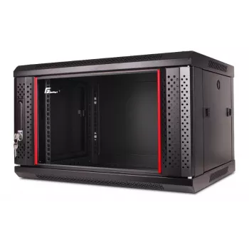 GETFORT WGF06-64EH-WGB 19 collu 6U sienas skapis 600x450mm melns