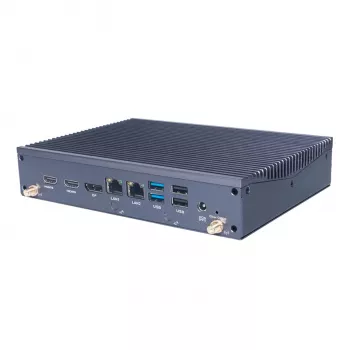 Giada DF613-I Intel Core i5-1335U bez ventilatora Mini PC Barebone, 4x 4K displejs, Dual GbE, DDR5, 2x M.2, VESA stiprinājums, bez RAM/Atmiņas/OS