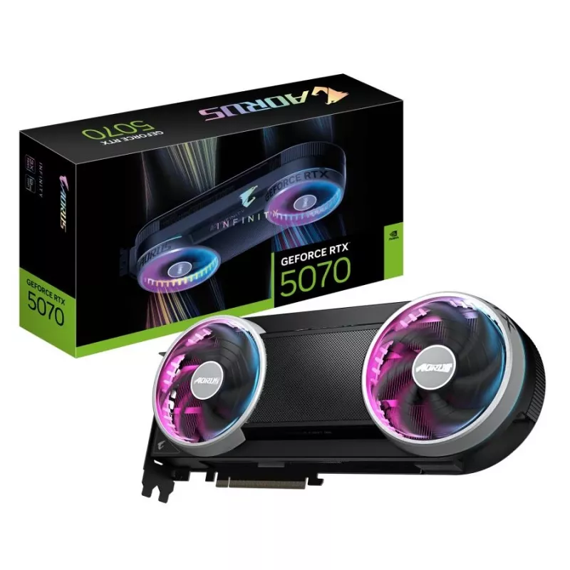 Gigabyte AORUS GeForce RTX 5070 INFINITY 12GB GDDR7 videokarte