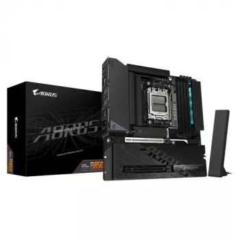 GIGABYTE B850M AORUS STEALTH AM5 Micro-ATX mātesplate, DDR5, 2.5GbE, Wi-Fi 6E, 3x M.2