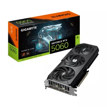 GIGABYTE GeForce RTX 5060 GAMING OC V2 8G videokarte - 8GB GDDR6, WINDFORCE 3X dzesēšana, 2655 MHz Boost pulkstenis