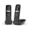Gigaset AS690 Duo DECT bezvadu telefons - Melns (2 klausules)