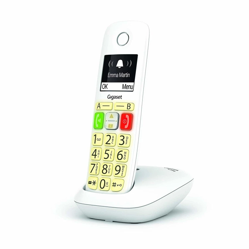 Gigaset E290 bezvadu DECT telefons balts