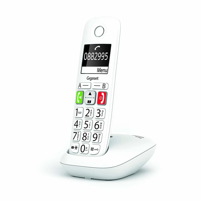 Gigaset E290 bezvadu DECT telefons balts