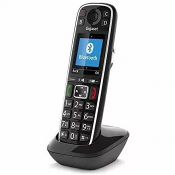 Gigaset E720HX bezvadu DECT papildu tālrunis ar zvanītāja ID, melns