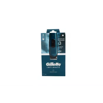 Gillette Intimate i3 elektriskais ķermeņa trimmeris vīriešiem, mitrai un sausai lietošanai, bezvadu uzlādējams ar 3 ķemmes uzgaļiem