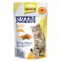 GimCat Nutri Pockets with Cheese 60g – Kraukšķīgi kaķu gardumi ar krēmīgu siera pildījumu