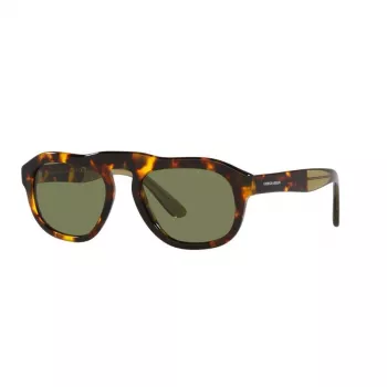 GIORGIO ARMANI AR8173-50922A Vīriešu kvadrātveida saulesbrilles matēti melnas pelēks gradients 52mm
