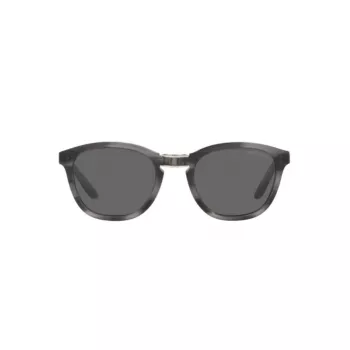 Giorgio Armani AR8170-5964B1 Havana Acetāta Kvadrātveida Saulesbrilles ar Zilas Gradienta Lēcām
