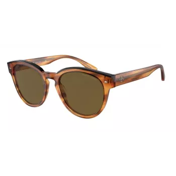 Giorgio Armani sieviešu tauriņa saulesbrilles AR8164F592173 tumši Havana brūns gradients 55/20/145 mm