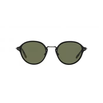 GIORGIO ARMANI Sieviešu Saulesbrilles AR8139-500131 Melns Acetāts Kvadrātveida Rāmis Pelēkas Lēcas 51mm