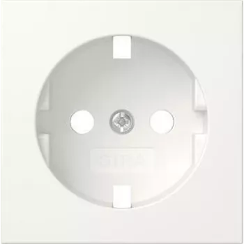 Gira 492027 pārsegs SCHUKO kontaktligzdai, System 55, tīri balts, matēts