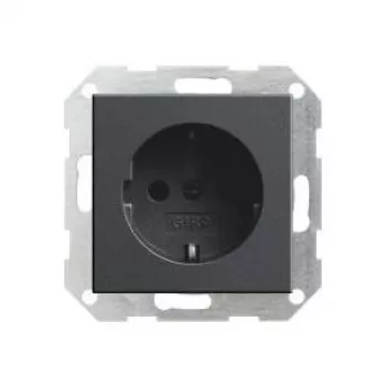 Gira Schuko kontaktligzdas ieliktnis, System 55, antracīts 018828