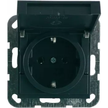 GIRA Schuko kontaktligzdas ieliktnis System 55, antracīta, 045428