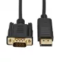 Gizzu 1080P DisplayPort uz VGA kabelis 1,8 m Poly