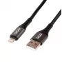 GIZZU 12W USB uz Lightning 2m kabelis – MFi sertificēts ātrai uzlādei un datu sinhronizācijai