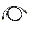 Gizzu 4K HDMI uz DisplayPort aktīvais pārveidotāja kabelis 1,8 m melns