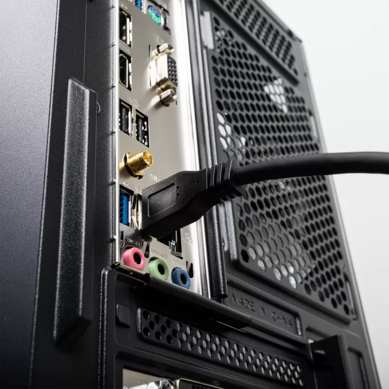 Gizzu USB 3.0 aktīvais pagarinātājkabelis 5m - Melns