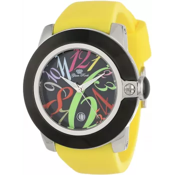 GLAM ROCK GR32036 Sieviešu Šveices kvarca hronogrāfa pulkstenis 44mm Melns silikons