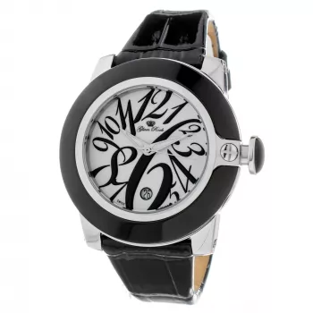 GLAM ROCK GR32083 Sieviešu pulkstenis 44mm balta āda