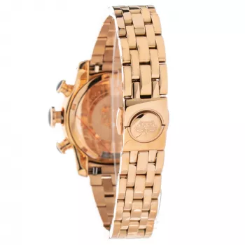 GLAM ROCK Woman GR31112 40mm Swiss Quartz Chronograph Pulkstenis ar Baltu Ādas Siksnu